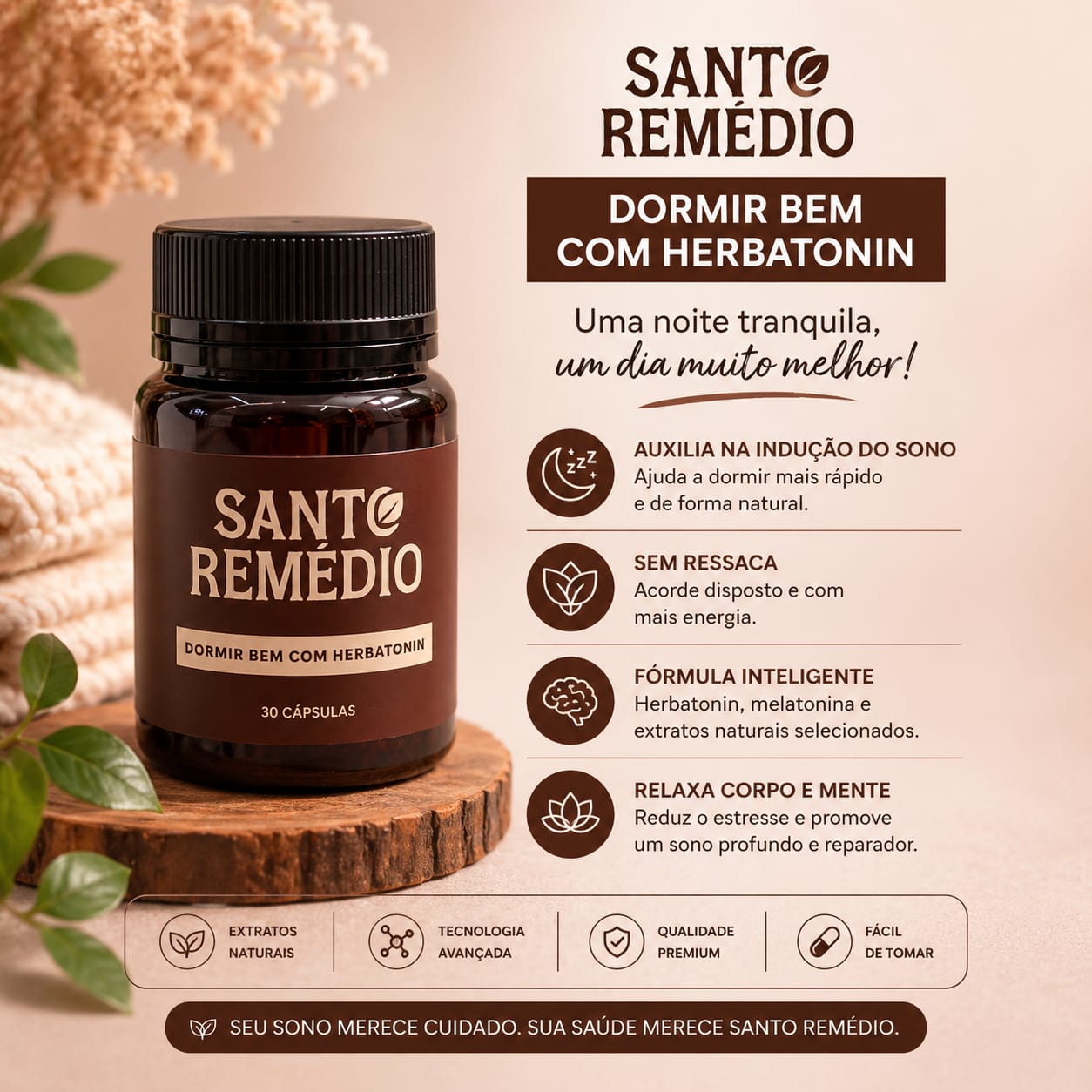 Dormir Bem com Herbatonin — Santo Remédio