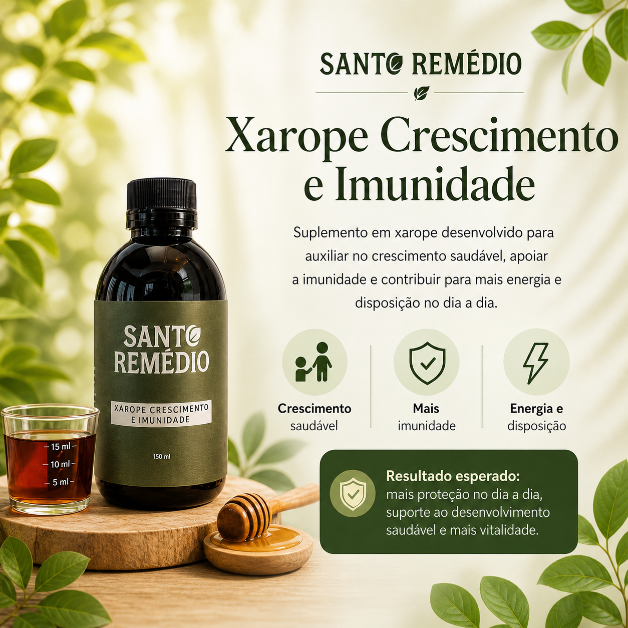 Santo Remédio — Xarope Crescimento e Imunidade